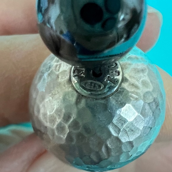 🔴Authentic LIKE NEW 🔴TIFFANY & CO Gemstone Hematite Bead Straight Up Necklace - Picture 8 of 11